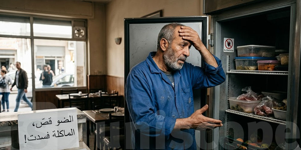 الضو قصّ... والماكلة فسدت! 7 من كل 10 مطاعم في تونس تضرّروا